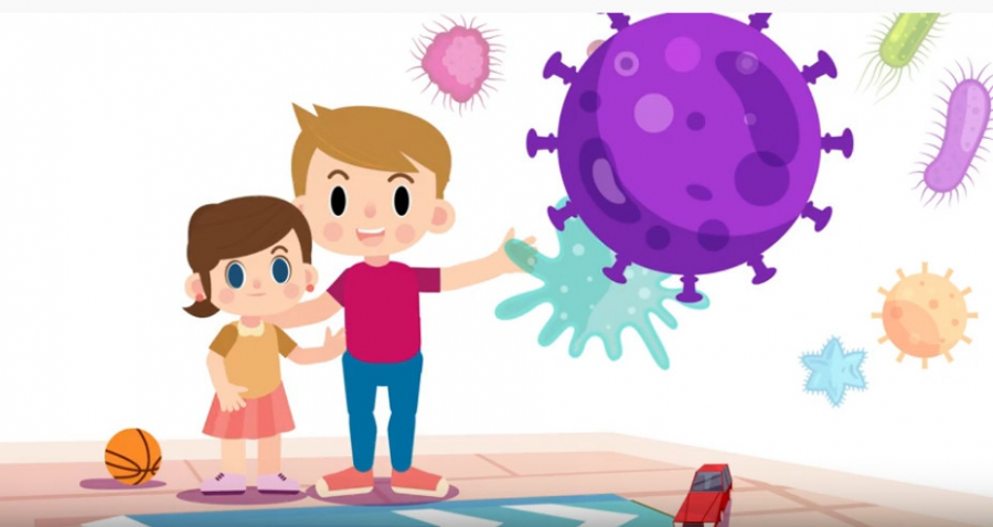 Τα μικρά παιδιά μαθαίνουν τι είναι ο κορωνοϊός και πώς να προστατεύονται απ' αυτόν